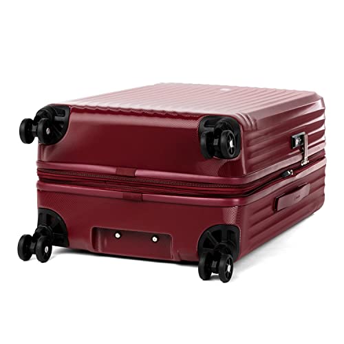 Travelpro Maxlite Air Hardside Expandable Checked Luggage, 8 Spinner Wheels, Lightweight Hard Shell Polycarbonate Suitcase, Cabernet, Checked Medium 25-Inch