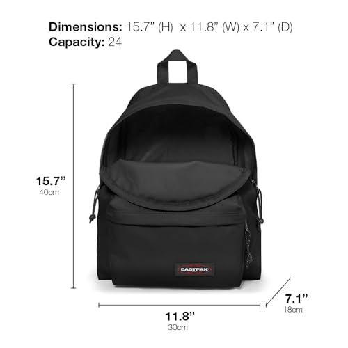 EASTPAK Padded Pak'r – 24L Commuter Travel Backpack with Front Pocket, Water-Resistant, Vegan Materials & Adjustable Straps, Ultra Marine