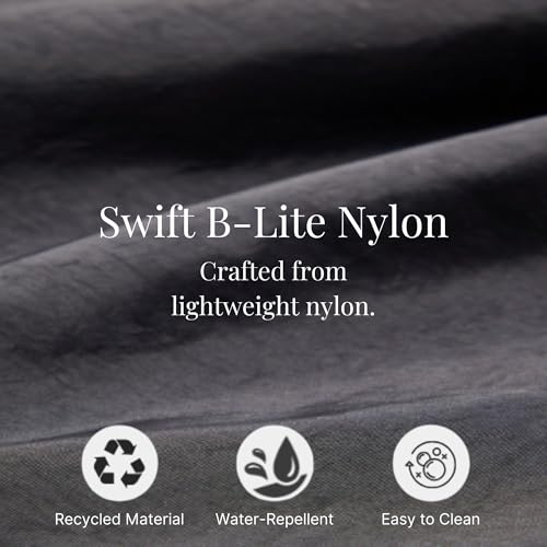 Baggallini Swift Tote Bag for Women - Lightweight 12x16" Nylon Zipped Travel Carry On Bag w/Luggage Sleeve