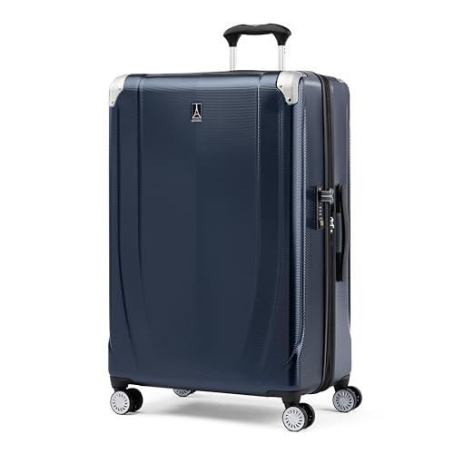 Travelpro Pathways 3 Hardside Expandable Luggage, 8 Spinner Wheels, Lightweight Hard Shell Suitcase, Checked Large 28 Inch, Royal Blue