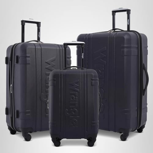 Wrangler 3 Piece Astral Travel Luggage Set, Dark Sapphire