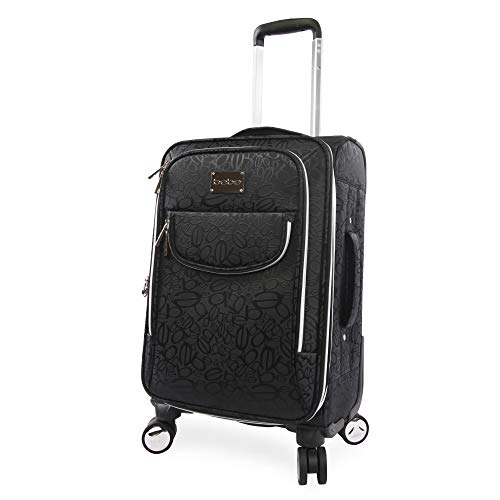 BEBE Carissa 21" Expandable Spinner Carry-on Carry-On Luggage, Bebe Tossed Black