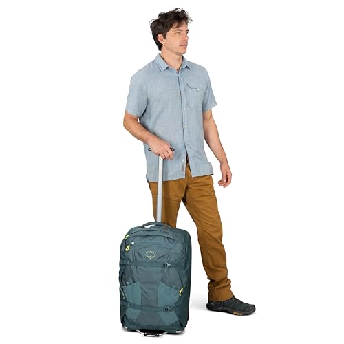 Osprey Farpoint Fairview 36L Wheeled Travel Pack - Carry On Luggage with Wheels - Rolling Backpack Travel Bag, Black
