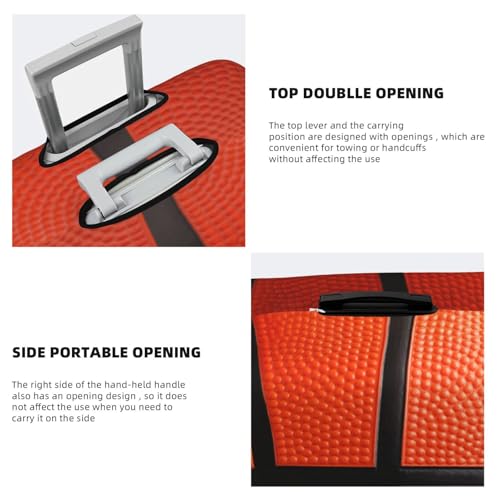 Guiteinyi Basketball Luggage Cover for Suitcase Elastic Non Scratch Travel Protector Travel Washable Suitcase Cover Fits 18-32 Inch Luggage