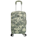 Rockland Safari Hardside Spinner Wheel Luggage, Carry-on 20", Acu Camo