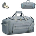 Hanke Gym Bag for Men Women, Expandable 45L-55L Large Capacity Travel Duffle Bag, 3-in-1 Weekender Backpack with Shoe Compartment & Wet Pocket, Durable Water-Resistant, Grey