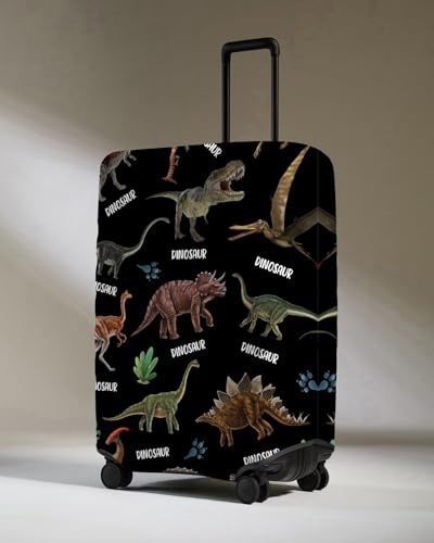 Subvise Dinosaur Suitcase Cover for Dinosaur Lover,Suitcase Protector Elastic Luggage Cover Anti-scratch (Medium (22-24in))