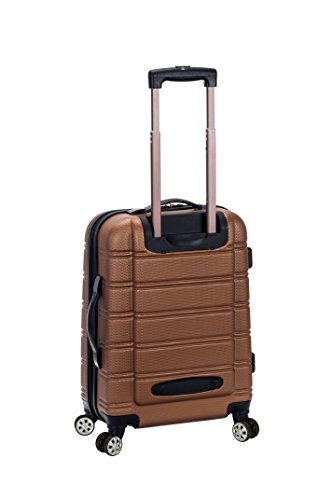 Rockland Melbourne Hardside Expandable Spinner Wheel Luggage, Brown, 2 Piece (20"/28")