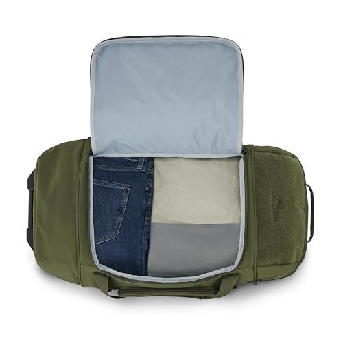 High Sierra Pathsetter Large Wheeled Rolling Duffle - Moss