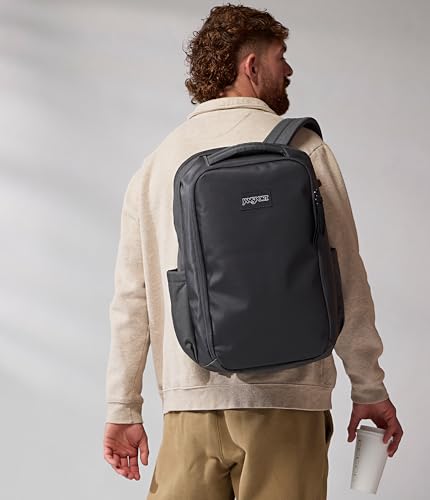 JanSport Good Latitude Travel Pack 30L – Water-Resistant Carry On Backpack – 16 Inch Padded Laptop Sleeve & Luggage Strap Weekender Bag, Smokey Grit