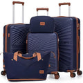 Eeeza Luggage Sets 5 Piece, Suitcases with Wheels, ABS Hard Case Luggage with TSA Lock Spinner Wheels, Carry On Luggage Set (20/24/28 inch)