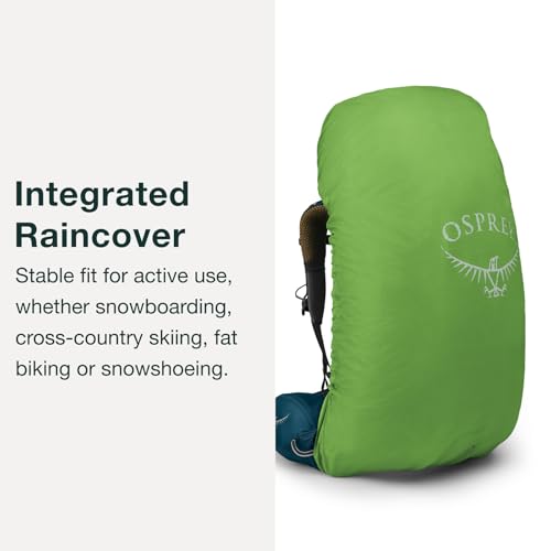 Osprey Atmos AG 65L Men's Backpacking Backpack, Black, L/XL
