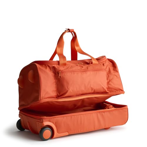 Vera Bradley Women's Adair Rolling Duffel Travel Bag - Ripstop, Koi Orange, One Size