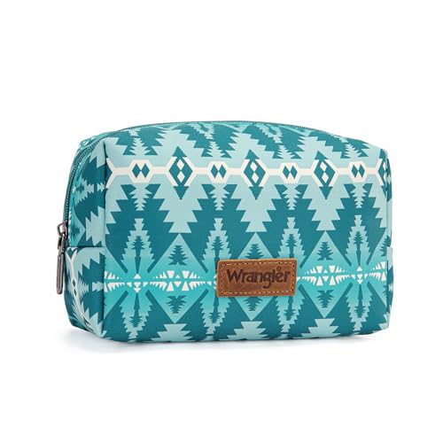 Montana West X Wrangler Travel Makeup Bag Waterproof Cosmetic Bag Portable Makeup Pouch for Women Large Toiletry Bag