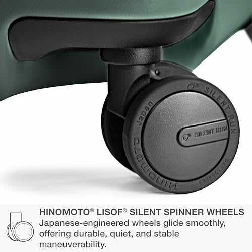 Traveler's Choice Markham Hardside Expandable Luggage with Hinomoto Spinner Wheels, 26-Inch Medium, Green