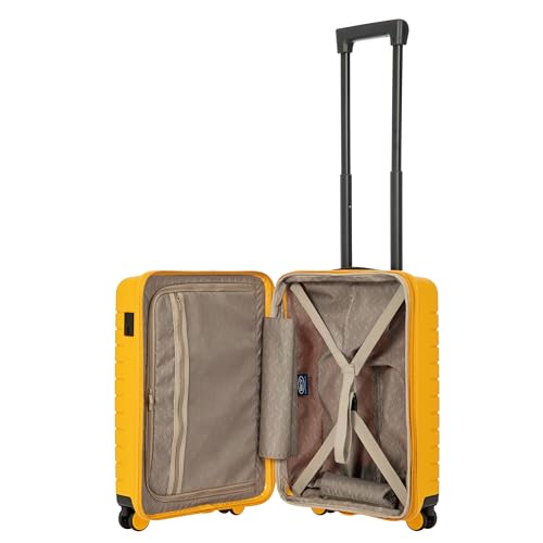 Bric's B|Y Ulisse Set of 2 Luggages with Spinner Wheels – Carry-On Airline Approved and Checked Expandable Lightweighted Hard Shell Suitcases, TSA Combination Lock - 21 Inch & 30 Inch, Mango