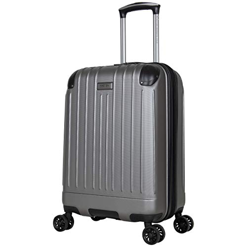 Kenneth Cole Reaction Flying Axis 20" Hardside Expandable 8-Wheel Spinner Carry-On Suitcase, Silver