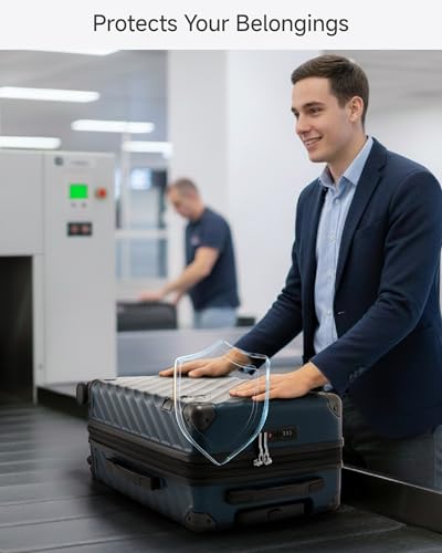 LUGGEX 28 Inch Luggage with Spinner Wheels, KVC Expandable Hardside Large Checked Suitcase (EX-Core, Charcoal Metallic, 28 Inch, 105L-113L)