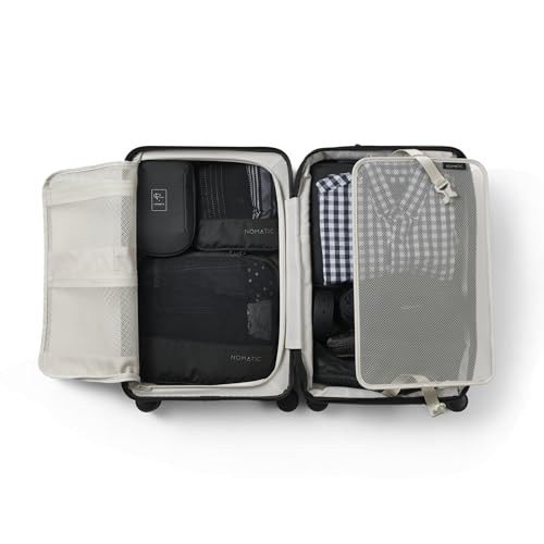 NOMATIC METHOD Roller Luggage: METHOD Carry-On Luggage Perfect for 3-5 Day Trips, Hard Case Luggage for Men and Women (Black)