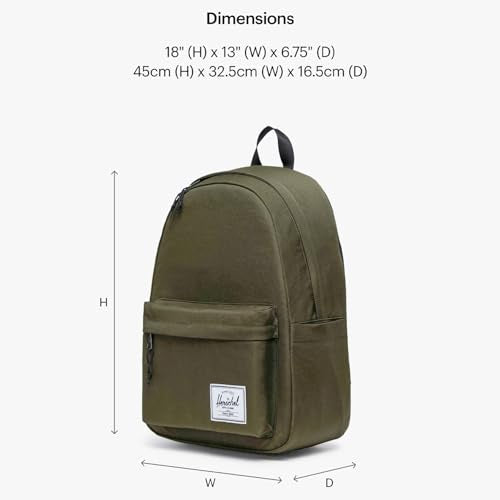 Herschel Supply Co. Unisex Herschel Classic Backpack Ivy Green, XL - 30L
