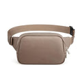 S-ZONE Leather Fanny Pack for Women RFID Blocking Waist Belt Bag Crossbody Purse