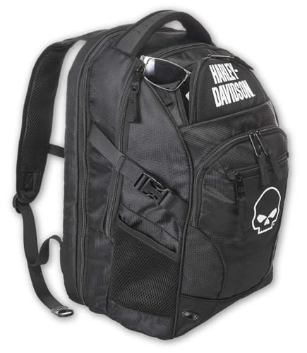 Harley-Davidson Willie G Skull Logo Renegade Lightweight Backpack - Black