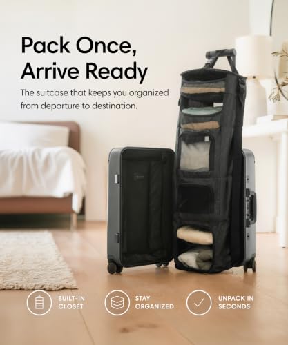 Solgaard Carry-On Closet Original - Hard-Shell 22.4" Travel Luggage (Grey)