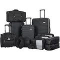 Travelers Club 14 Piece Riddock Luggage and Travel Accessories Set, Black