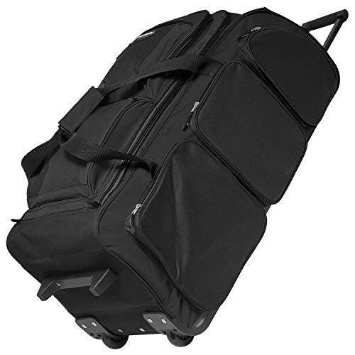 Travelers Club 30" Xpedition Rolling Duffel Bag, Black