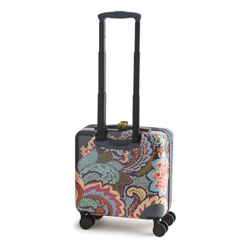 Hardside Luggage Mini Adair Spinner Suitcase, Leaf Me Not Paisley Dark Slate, One Size