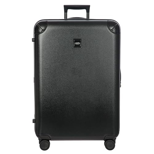 Bric's Amalfi Lightweight Hard Shell Suitcase – Expandable Checked Luggage with Water-Repellent Zip, Smooth 360° Wheels & TSA Lock - 30 Inch, Black