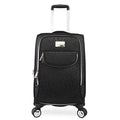 BEBE Carissa 21" Expandable Spinner Carry-on Carry-On Luggage, Bebe Tossed Black