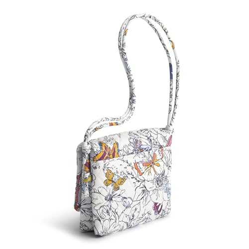 Vera Bradley Women's Premium Cotton Baird Hipster Crossbody, Wing + Bloom, One Size