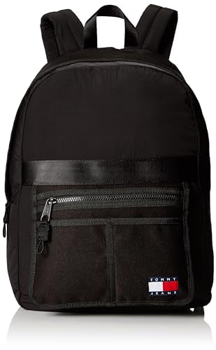 TOMMY HILFIGER U BACKPACK Black AM0AM11147BDS tommy jeans mission backpack Black ND choice=P, Black, Black, Jogger