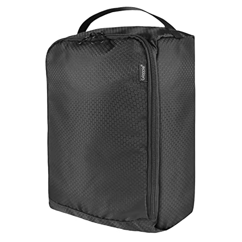 Gloppie Shoe Bags for Travel - Portable Shoes Storage Bag, Shoe Pouch, Shoe Packing Cubes for Men Women - Black