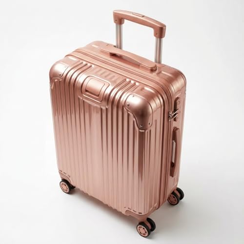 Gabbiano Macan 3 Piece PC Luggage Set – Expandable Hardshell Suitcase with Add-A-Bag Strap, TSA Lock & 8-Wheel Spinners – Lightweight (20" Carry On, 26" Medium, 30" Large) (Rose Gold, Carry-on)