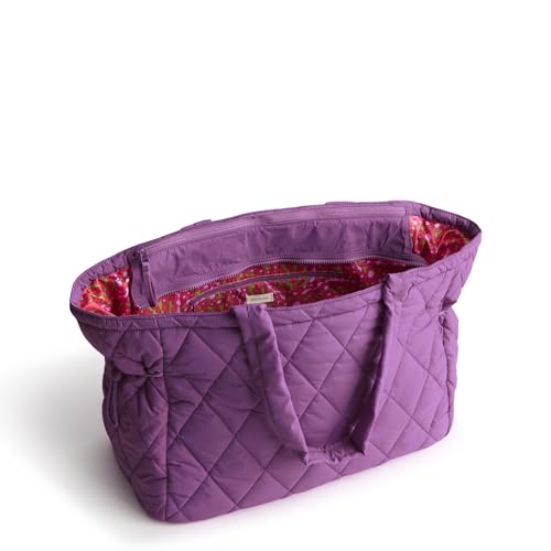 Vera Bradley Women's Featherweight Knollton Travel Tote Bag, Iris Orchid, One Size