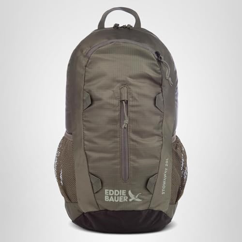 Eddie Bauer Stowaway Packable Backpack | Travel | Outdoor | Lightweight | Foldable | Durable | Ripstop Polyester | 20L - Spruce Green