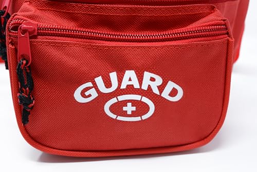 Adoretex Guard Fanny Pack Whistle with Lanyard Equipment Set - First Aid Hip Pack with Adjustable Strap and 3 Zipper Pockets