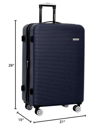 Travelers Club 14 Piece Riddock Luggage and Travel Accessories Set, Navy Blue