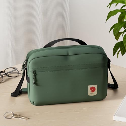 Fjällräven High Coast Crossbody - Water-Resistant Fabric, Compact Storage, Adjustable Strap - Travel, Patina Green, One Size