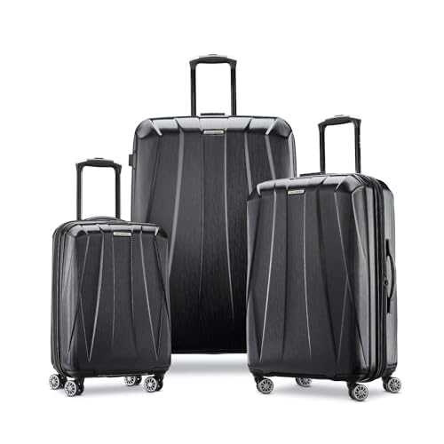 Samsonite Centric 2 Hardside Expandable Luggage with Spinner Wheels, Black, Carry-On 20-Inch