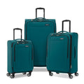 Samsonite Saire LTE Softside Expandable Luggage with Spinner Wheels, Pine Green, 3-Piece Set (Carry On/Medium/Large)