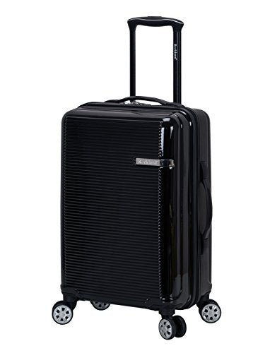 Rockland Horizon Hardside 3 Piece Spinner Wheel Luggage Set, (20"/24"/28"), Black