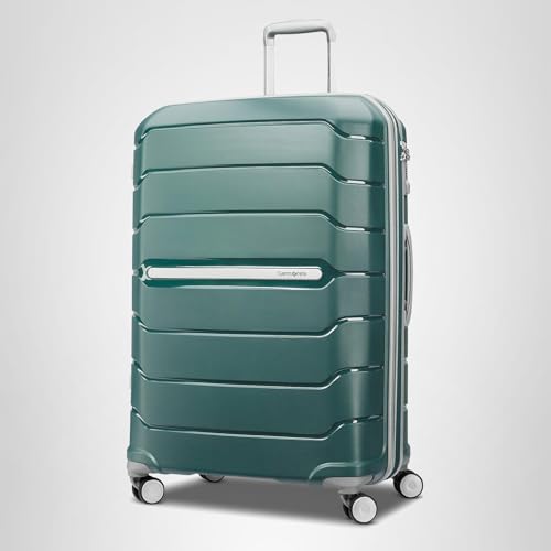 Samsonite Freeform Hardside Carry-On Luggage with Spinner Wheels - Hardshell Suitcase - TSA, Airline-Approved - Expandable Hard Shell, Smooth Rolling Wheels for Lightweight Travel - Sage Green
