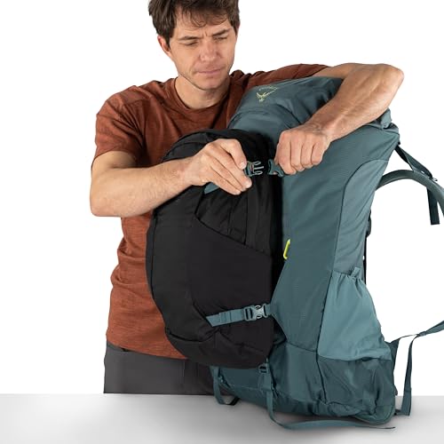 Osprey Farpoint Trek 55L Men's Travel Backpack - Hybrid Backpacking & Travel Bag with Internal Organization, Black