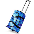 Choco Mocha Boys Suitcase with Wheels, Kids Rolling Duffle Bag Luggage for Travel 22inch, Galaxy Blue