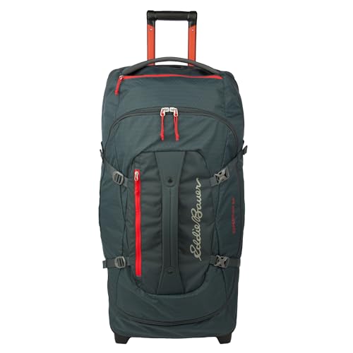 Eddie Bauer Expedition Rolling Duffel Bag with Wheels | Travel | Check-In | Luggage | Rugged | Durable - Storm, 34"