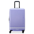 florence by mills Spin Me Away Hardside Expandable Luggage with Spinner Wheels, Lavender, Checked-Medium 24 Inch
