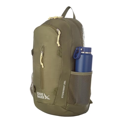 Eddie Bauer Stowaway Packable Backpack | Travel | Outdoor | Lightweight | Foldable | Durable | Ripstop Polyester | 20L - Irish Green